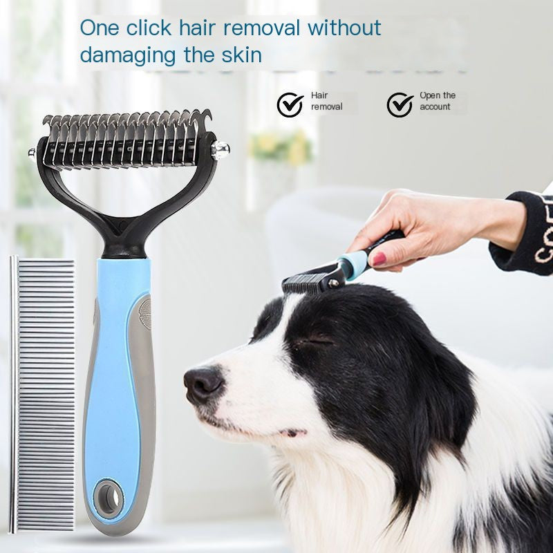 DualCare™ Double-Sided Grooming Brush for Dogs & Cats
