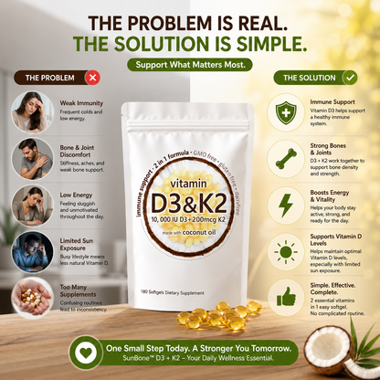 SunBone™ Daily D3+K2