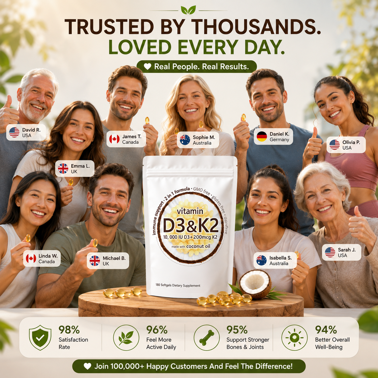 SunBone™ Daily D3+K2