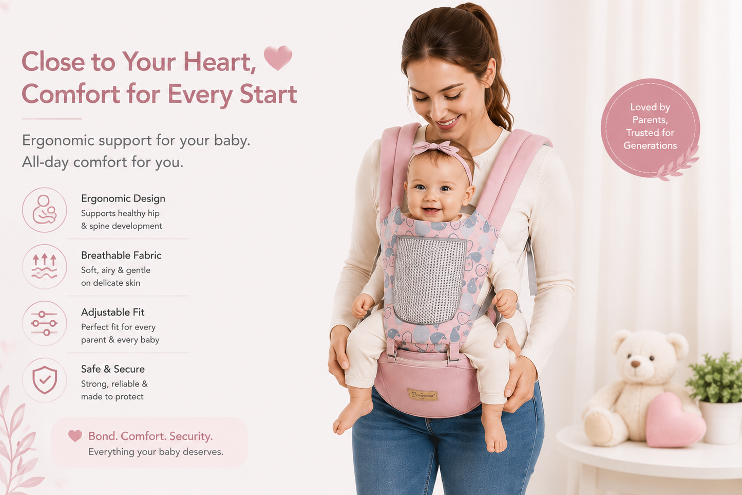 CuddleCarry™ 6-in-1 Baby Carrier