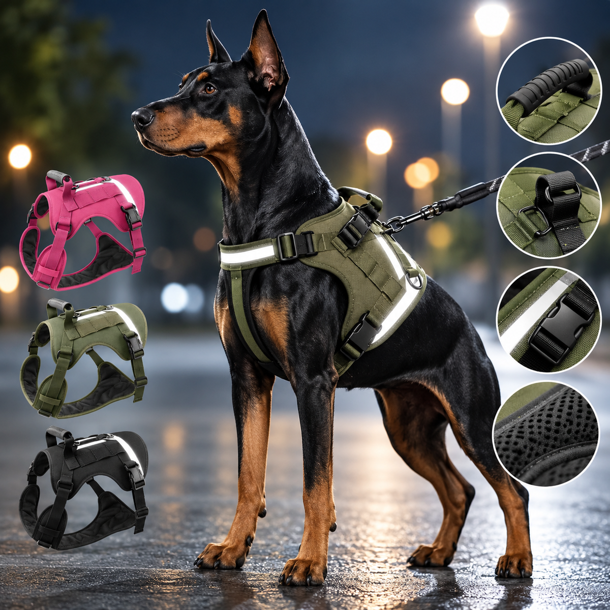 Tactical Reflective Dog Harness