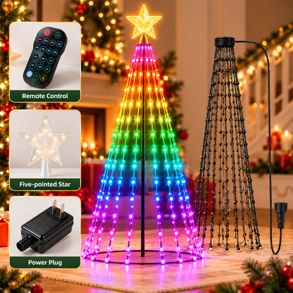 Bluetooth App Controlled Christmas Tree LED String Lights