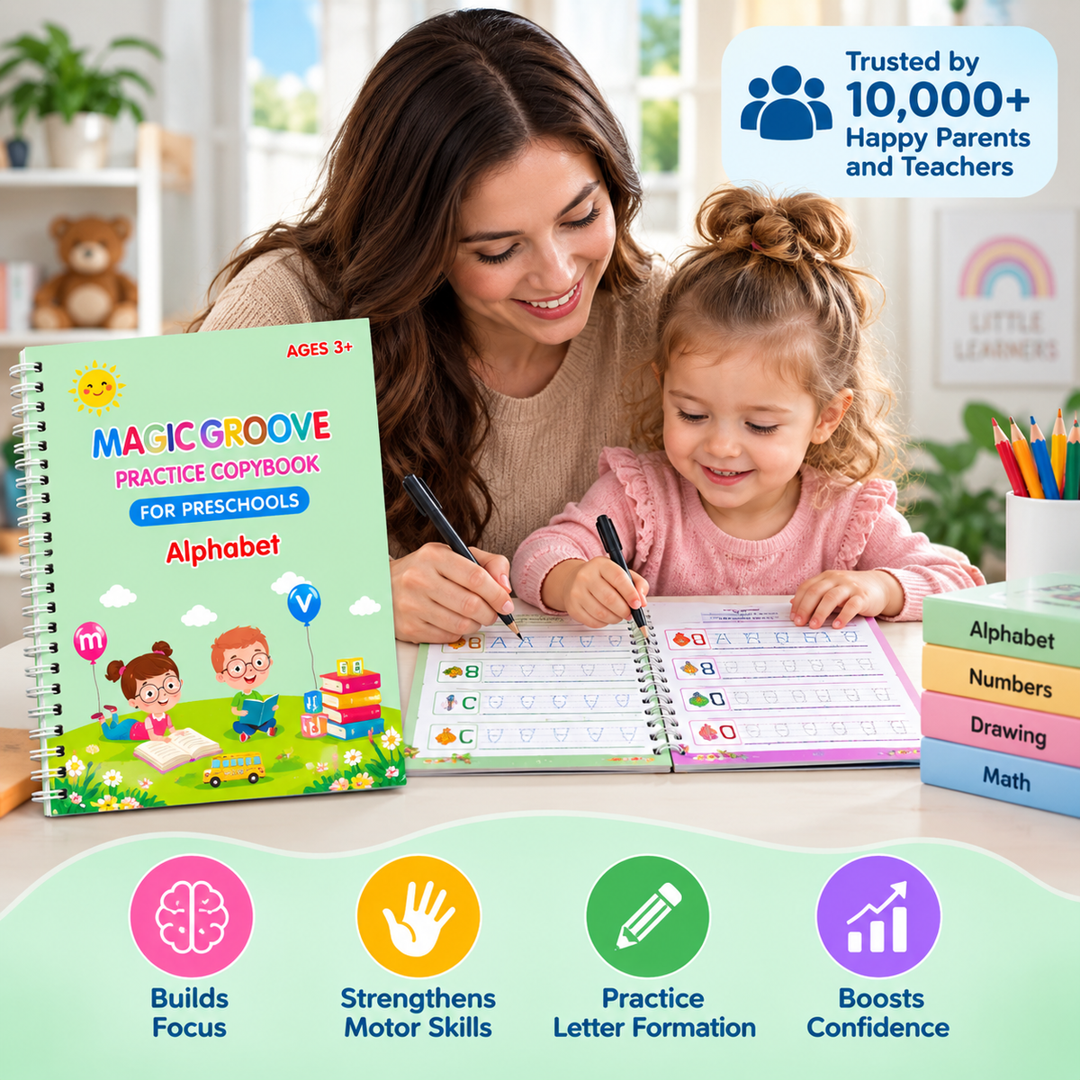 MagicTrace Handwriting Workbook™