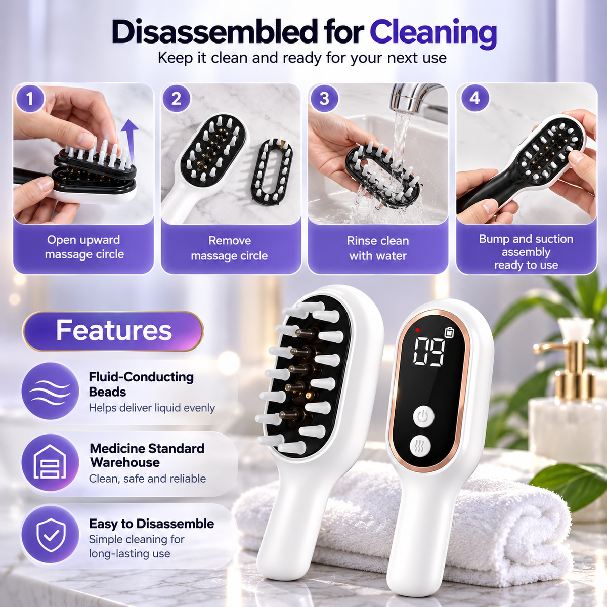 GlowRoot™ Scalp Therapy Comb