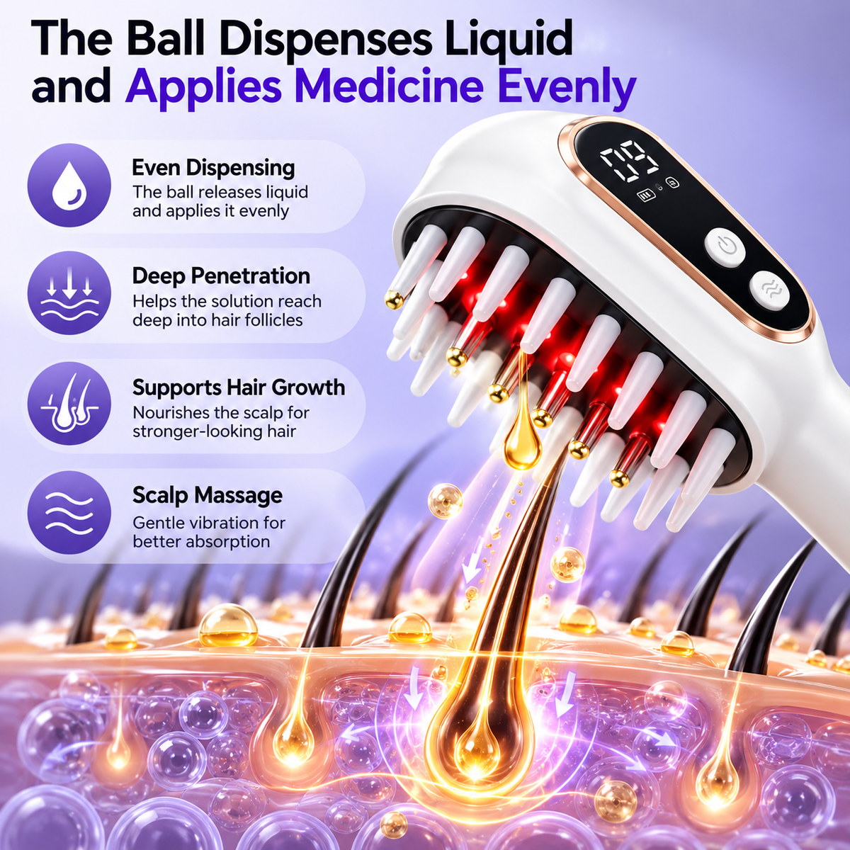 GlowRoot™ Scalp Therapy Comb