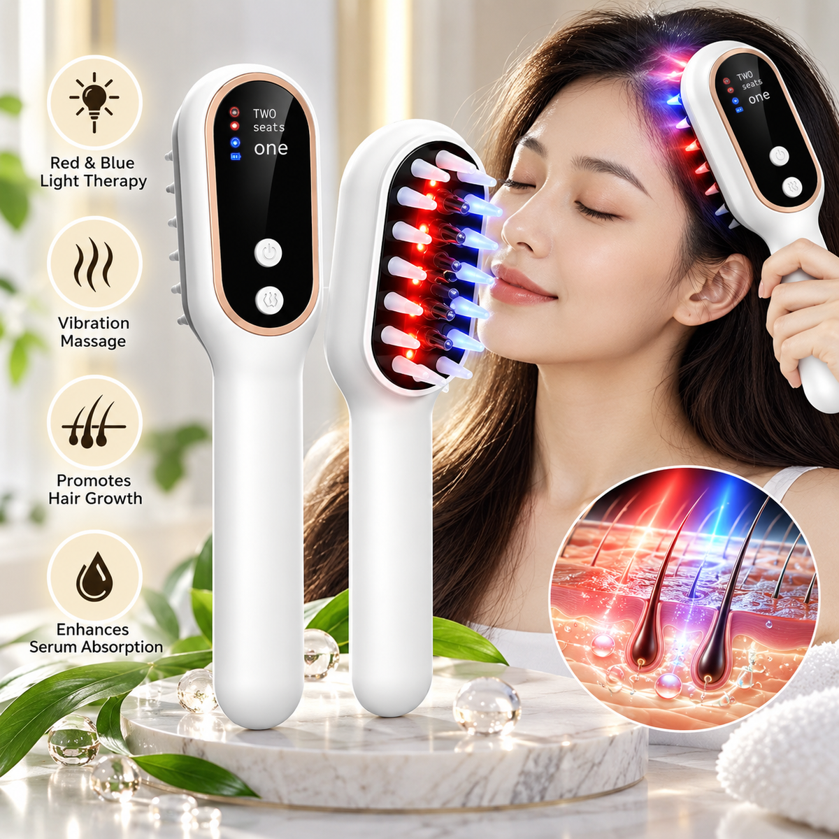 GlowRoot™ Scalp Therapy Comb